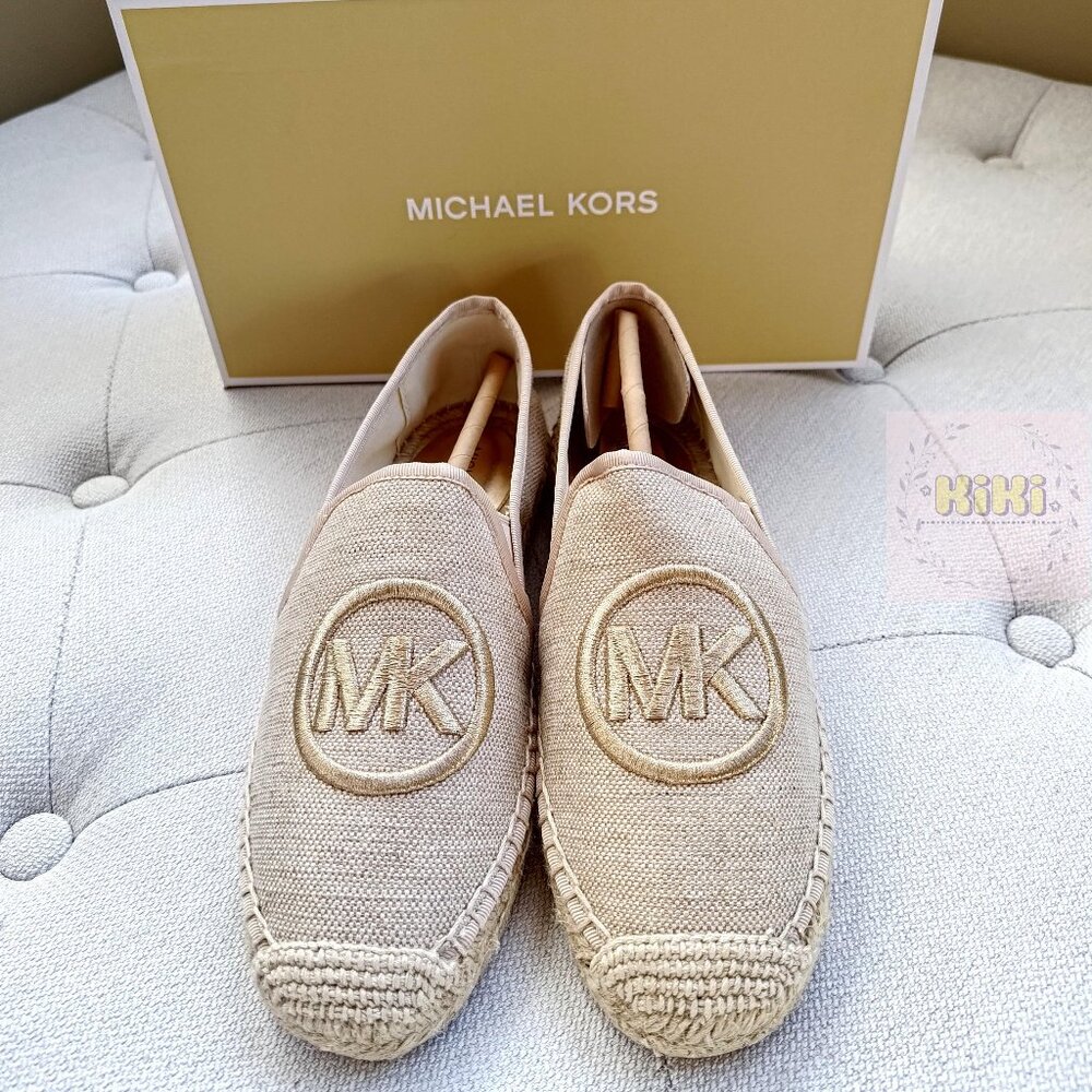 Michael Kors Hastings Metallic Canvas Espadrille size 6.5 49S5HTFP3D - Picture 8 of 11